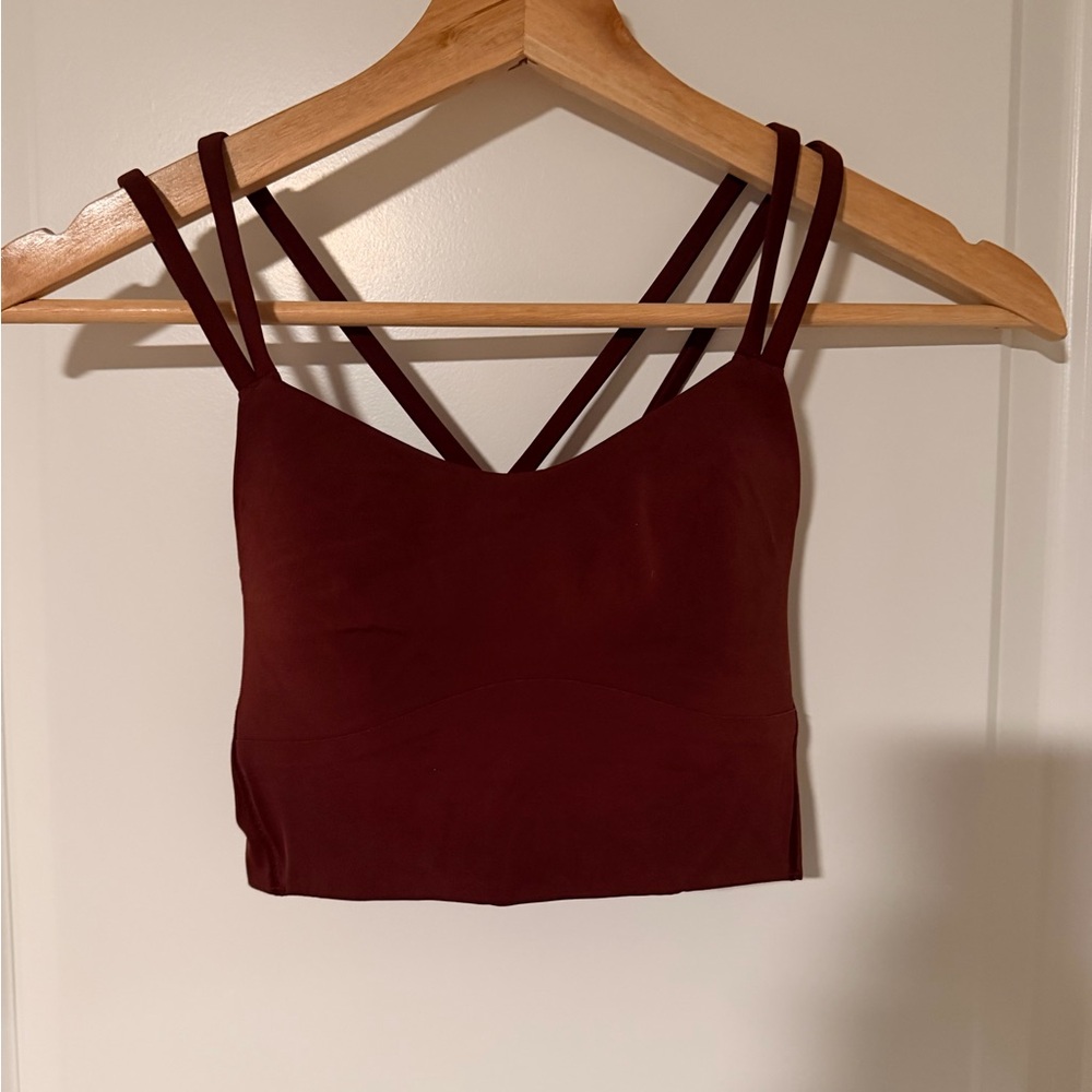 Lululemon burgundy sports bra